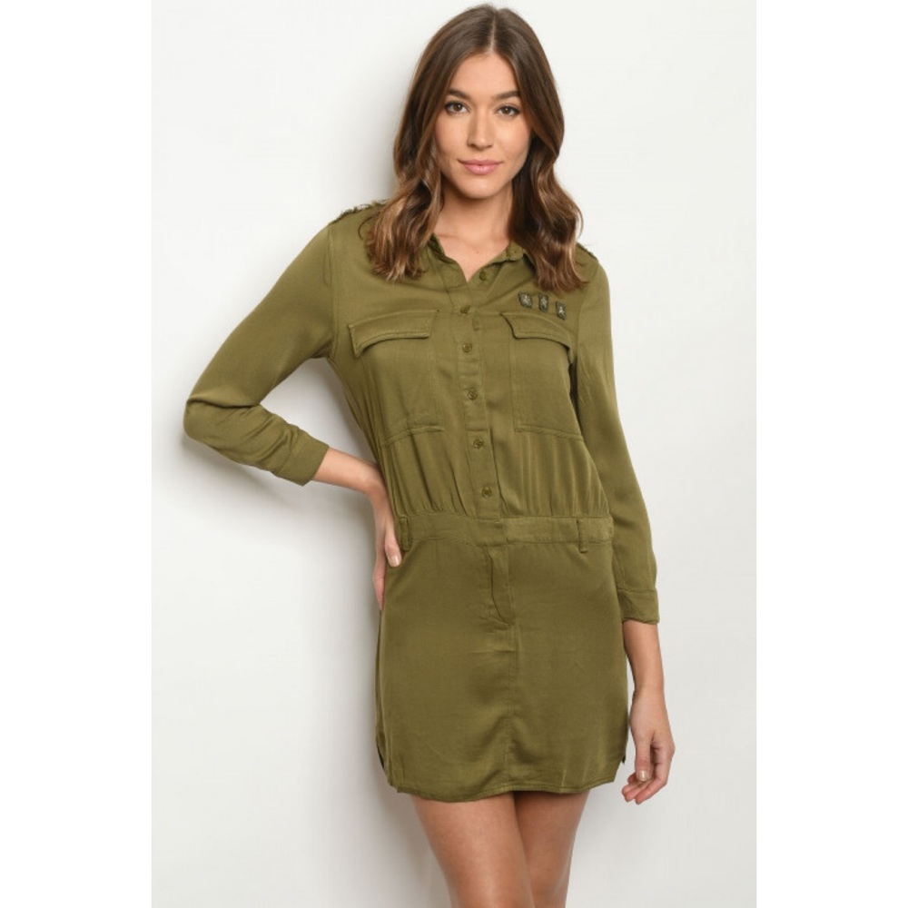 OLIVE MINI DRESS